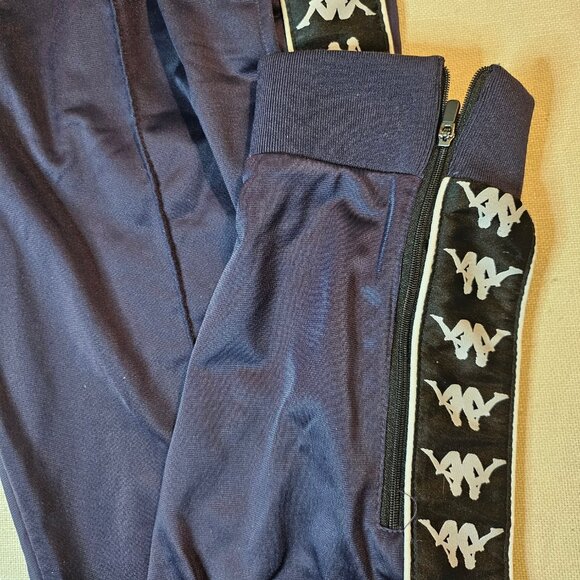 Kappa Unisex Dark Blue Classic Track Pants - Size XL(W) M(M) - Picture 3 of 6